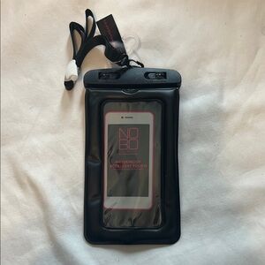 No Boundaries Black Waterproof Phone Pouch